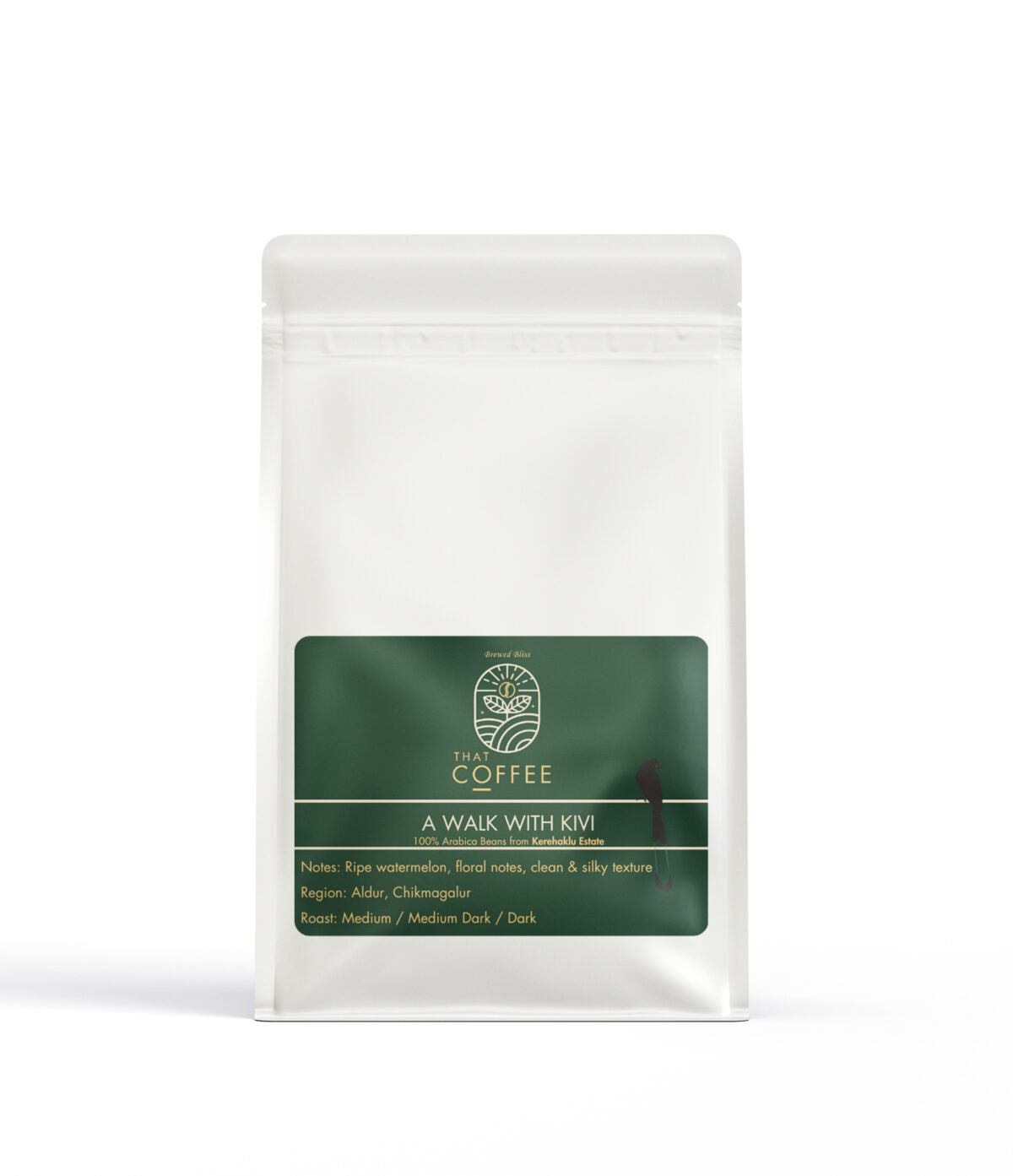 A Walk with Kivi – Single Origin, 250g, Medium, Medium Dark & Dark Roast
